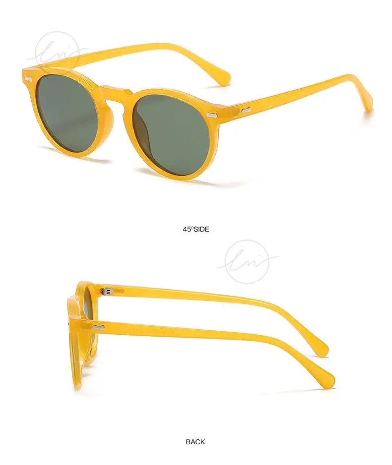 LM Klassische Runde Polarisierte Sonnenbrille Frauen Männer Tee Objektiv Outdoor Driving Shades Vintage Sonnenbrille Unisex UV400 Gafas De Sol – Detail 31