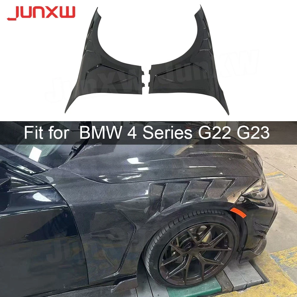 

Передний бампер из настоящего углеродного волокна, боковое крыло, сплиттер, спойлер для BMW 4 серии G22 G23 2019-2024, комплект кузова FRP, аксессуары