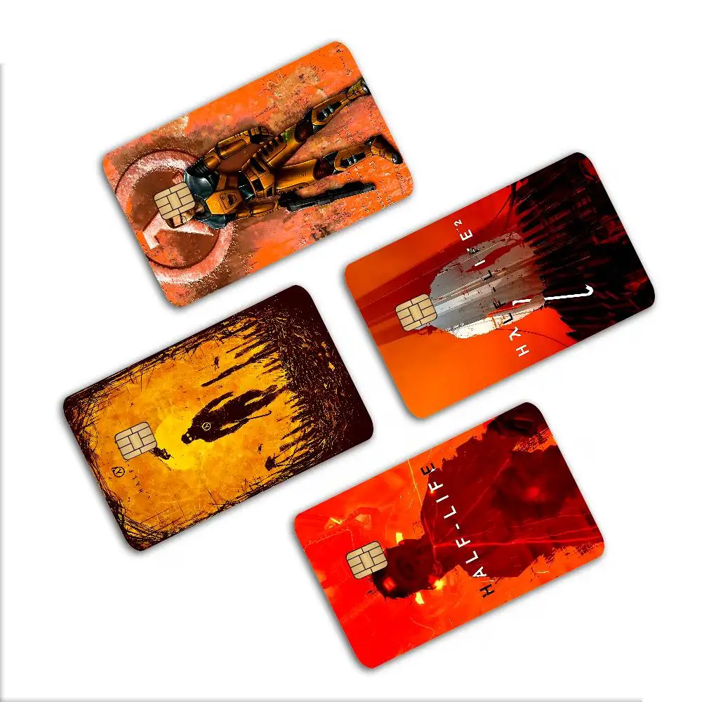 Half Life 2 Classic Anime Spend or Save Funny Shell On Off Ultra Thin No Fade Sticker Skin Cover Film for Debit Credit Card