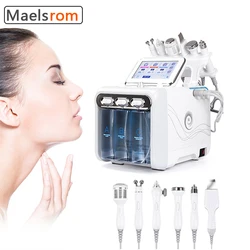 6 in 1 Hydro Dermabrasion Kleine Blase Schönheit Maschine Wasser Sauerstoff Haut Tief Reinigung Verjüngung Instrument Spa Salon Heimgebrauch