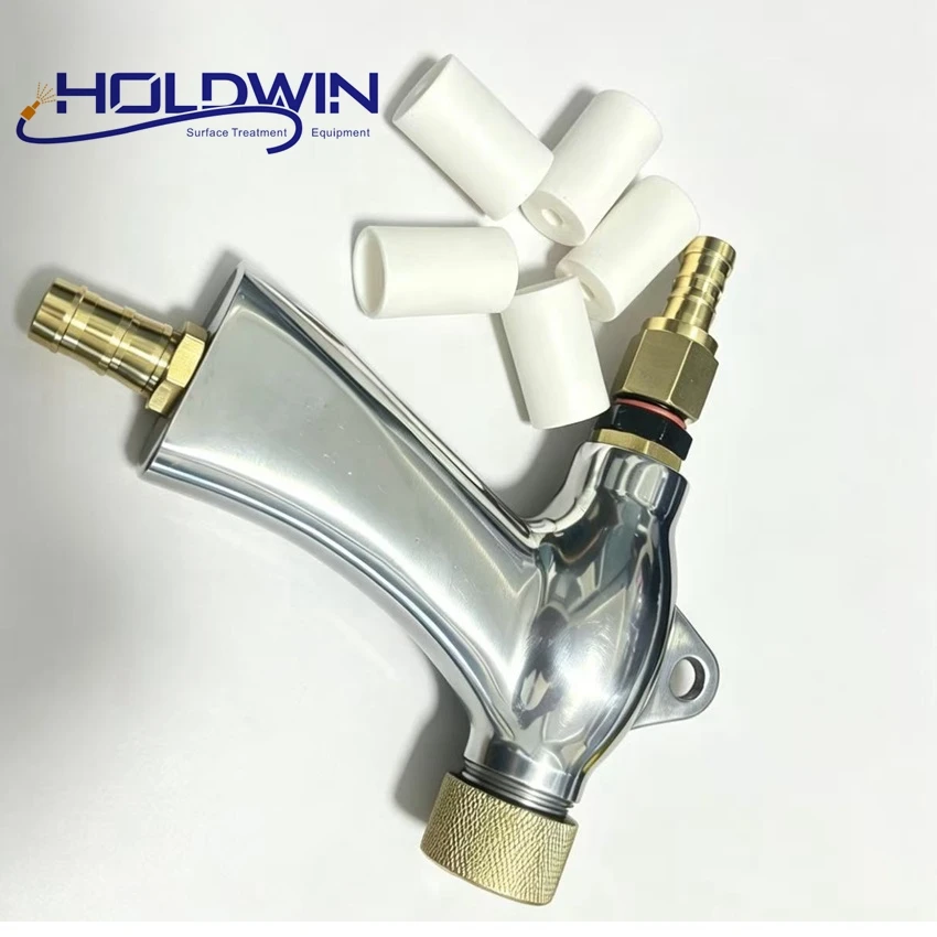 New Arrival HOLDWIN Air Sandblaster Gun Sand Spray Sand Blast Gun with  5pcs 6mm Ceramic Blasting Nozzle