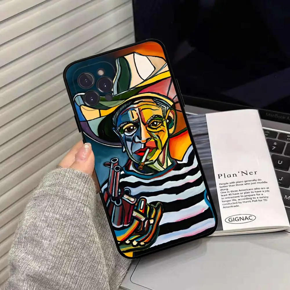 Picasso Abstract Art Phone Case Silicone Soft for iphone 15 14 13 12 11 Pro Mini XS MAX 8 7 6 Plus X XS XR Cover