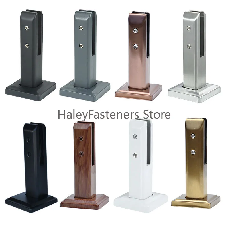 Indoor Stainless Steel Floor Standing Stairs Balcony 10-13mm Glass Clip Post   Balustrade Railing Glass Clamp