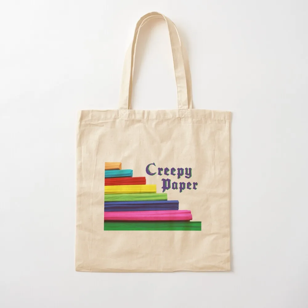 Creepy Paper Tote Bag custom canvas bag tote bag canvas Shopping bags Canvas Tote