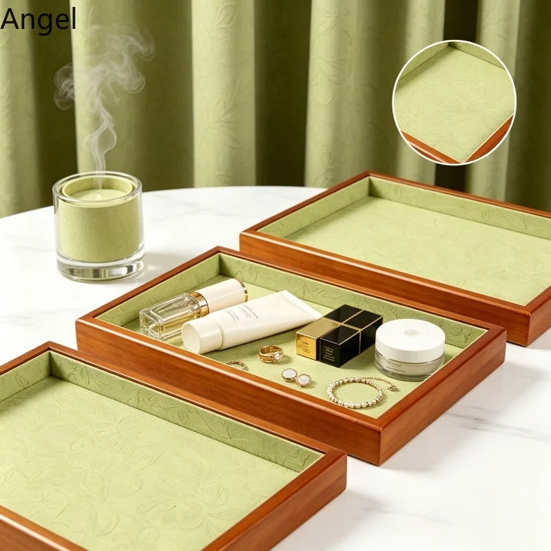 

Chinese Solid Wood Embroidery Jewelry Tray, Storage & Display for Hand String Bangle Pendant, Shop Counter Organizer Stand