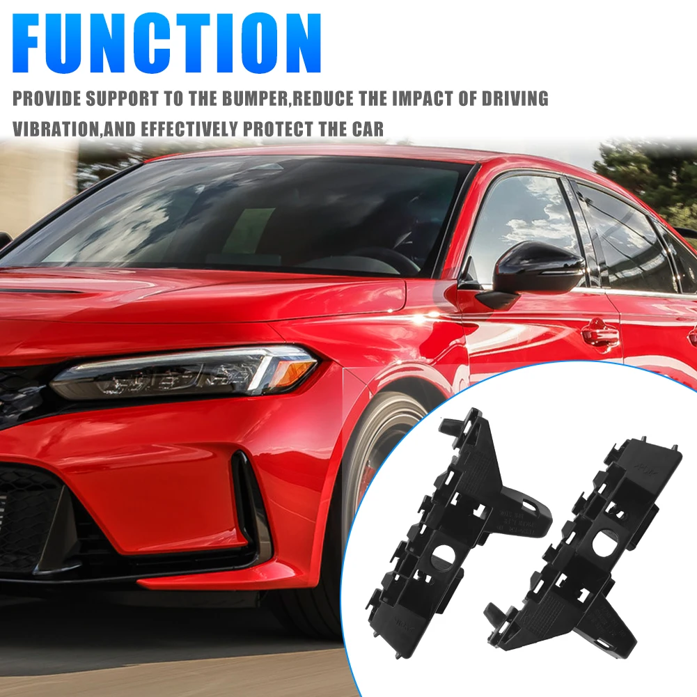 

71280T20A01 Pair Left Right Front Bumper Bracket Retainer Support For Honda Civic 2022 2023 Sedan Car Accessories