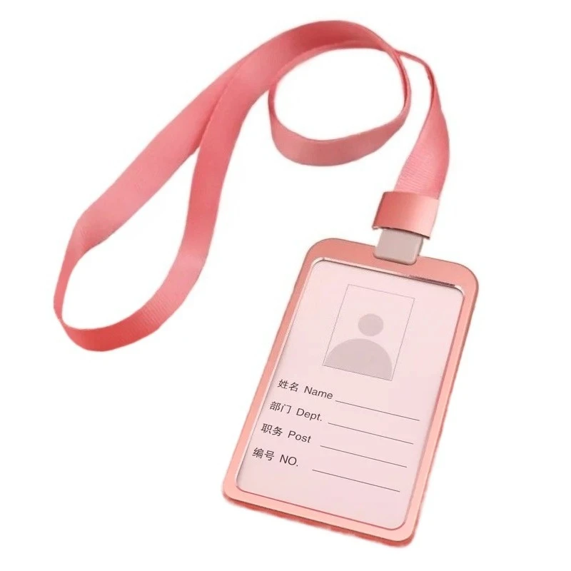 

1pc Staff Workers Working Permit Case ID Name Card Holder Badge Protector Pass Work Card Cover Exhibition ID Card Sleeve Holder