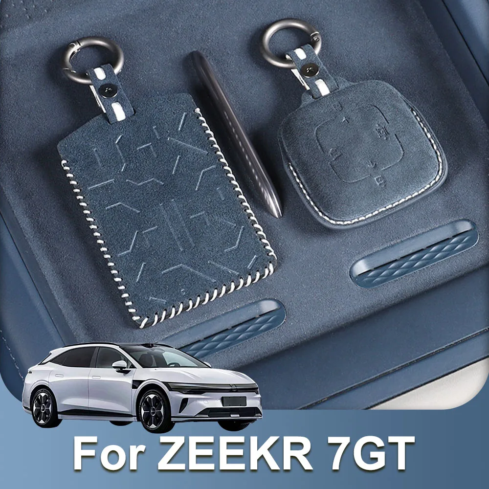 Fur Remote Key Protective Cover Fit For ZEEKR 7GT 2026 2027 Card Key Bag Car Modification Supplies