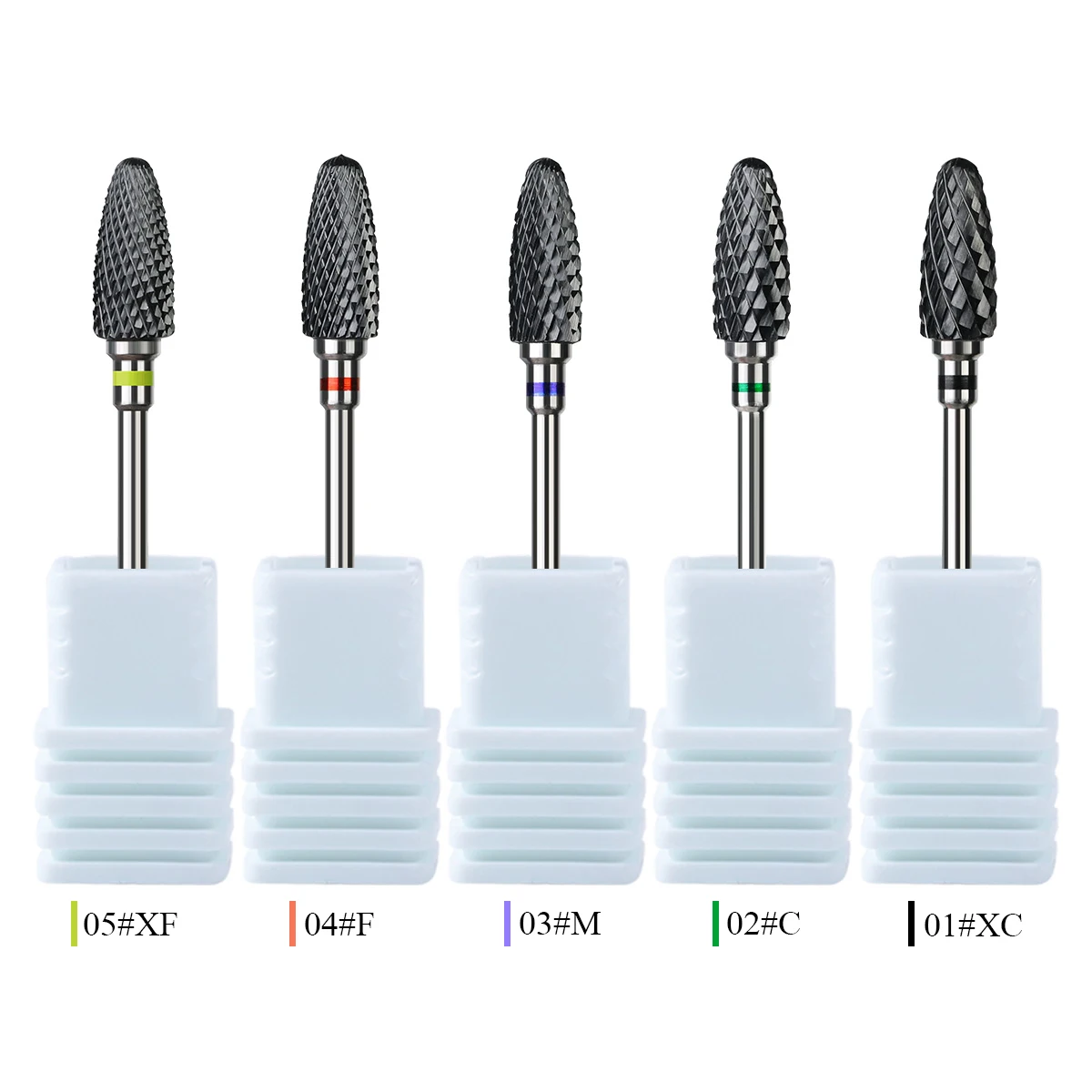 ブラックセラミックネイルドリルビット 3/32 ''安全 & プロフェッショナルネイルクリーニング研磨ヘッドカルス & 角質除去爪ツール