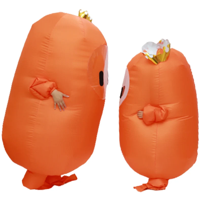 Fall guys Inflatable เครื่องแต่งกายสาวผู้หญิงผู้ชายเด็กผู้ใหญ่ถั่วเกม stumble อะนิเมะคอสเพลย์ฮาโลวีนวันเกิด PARTY blow UP Suit