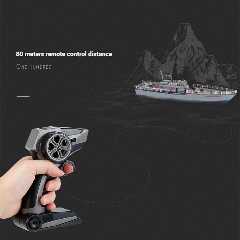 Hotsell Ferngesteuertes elektrisches Wasserkriegsschiff für Kinder, Hochgeschwindigkeits-Schnellboot, Kreuzfahrtschiff, Luftschiff, Modellschiff, Spielzeug, Geschenk