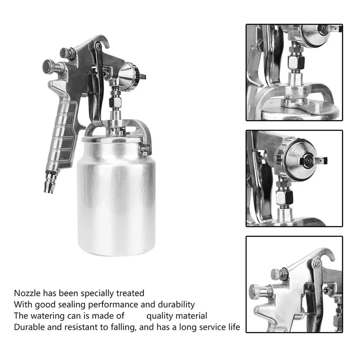 

Новый пневматический краскопульт PQ-2, 1000 мл, ручной распылитель краски с соплом 2,0 мм, всасывающий, регулируемый, с сифонным подключением, модель 2026 года