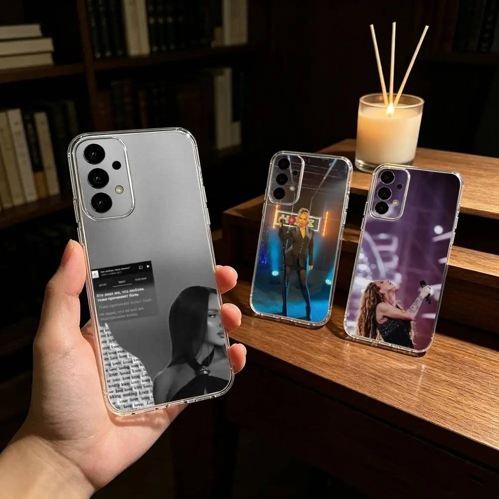 Funda Transparente para Teléfono Singer A-Anna A-Asti Compatible con Samsung S25,24,21,22,23,30,Ultra,20,Plus,Fe,Lite,Note