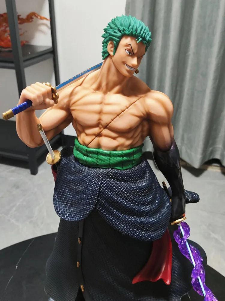 Figuras Anime Extra Grandes de One Piece, Gk Carrega Uma Faca, Escultura na Cabeça Sauron 5, Edição Limitada, Modelo de Ornamento, Brinquedos Colecionáveis, 46cm