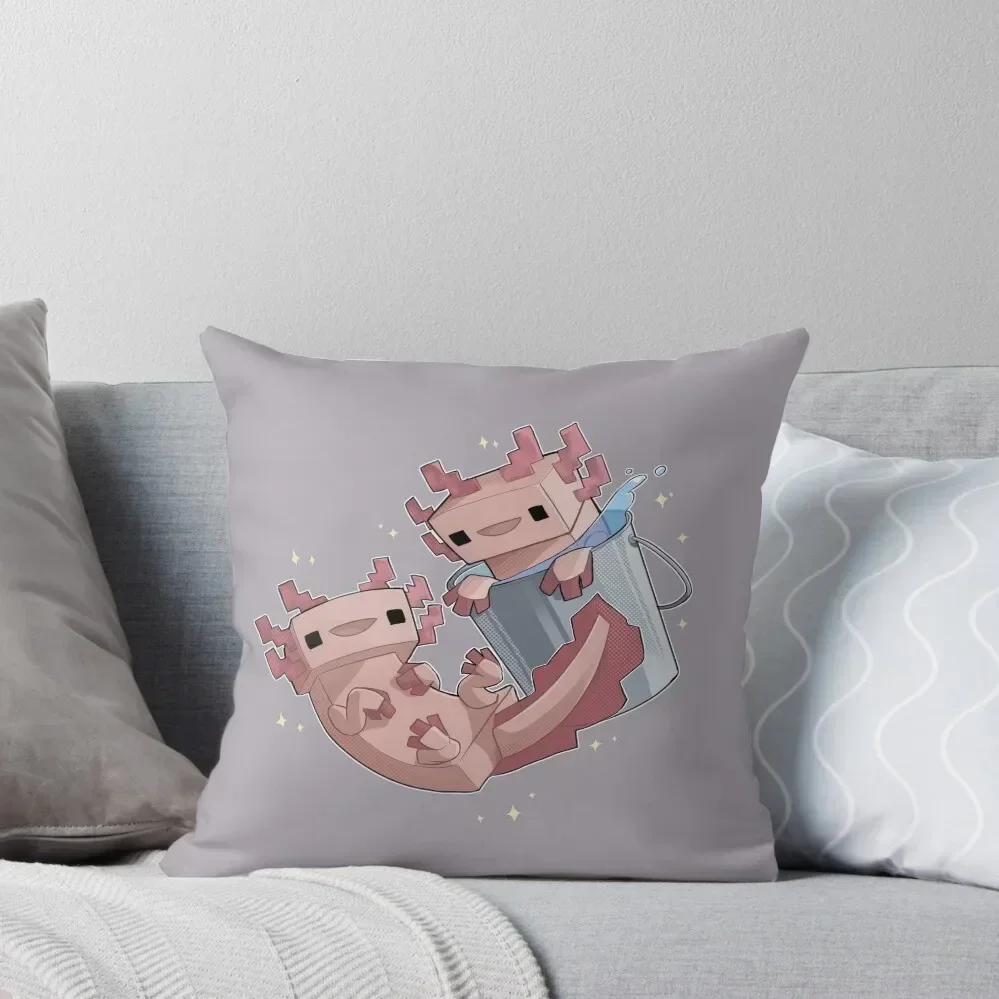 

Block Axolotls Throw Pillow Cushion Cover Set christmas decorations for home 2025 Cushion Child Decorative Cushion Cover pillow
