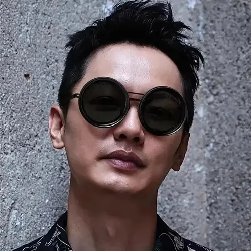 Imagen 2 del producto Gafas de sol con atenuación ajustable ND9 hechas a mano, gafas de sol de conducción polarizadas UV400 para pesca al aire libre para hombre, redondas Retro Punk para mujer