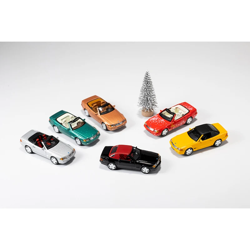 DCT 1/64 SL500 Model Sports Car Vintage Cars Vehicle Diecast Car Collection Toy Station Vehicle