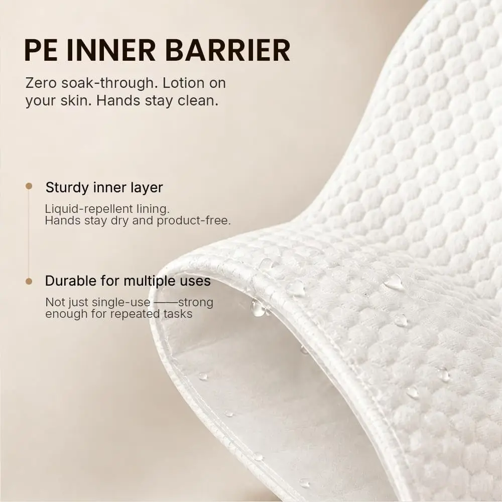 20pcs Self Tanning Tanning Mitt Lint-Free Body Care Hygienic Mitts Less Absorbing Inner PE Layer Body Self-Tanners Outdoor