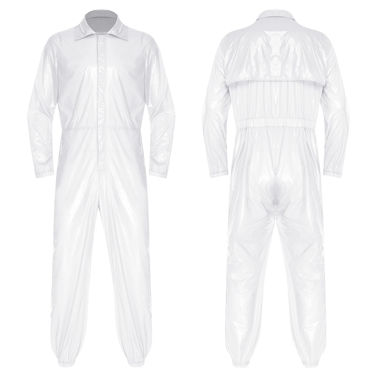 

Мужские комбинезоны белого цвета без пыли для мастерской, гладкие однотонные комбинезоны с фабричной очисткой, рабочие боди, комбинезоны