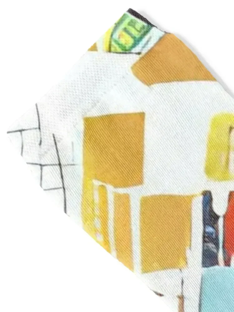 Abstract Blocks Socks golf funny sock Stockings Lots Socks Woman Men's