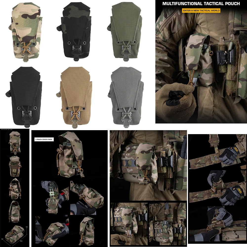 新しい高品質迷彩屋外タクティカルベストモールサイレントフラッシュバングポーチバッグ多機能戦術ポーチフリップ雑貨バッグ