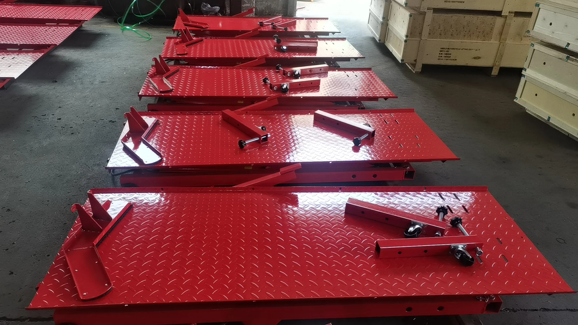 OEM 1000LB CE Pneumatische Hydraulische Motorfiets Lift 450KG Motorfiets Schaar Lifter Staal Motorfiets Reparatie Luchtheftafel