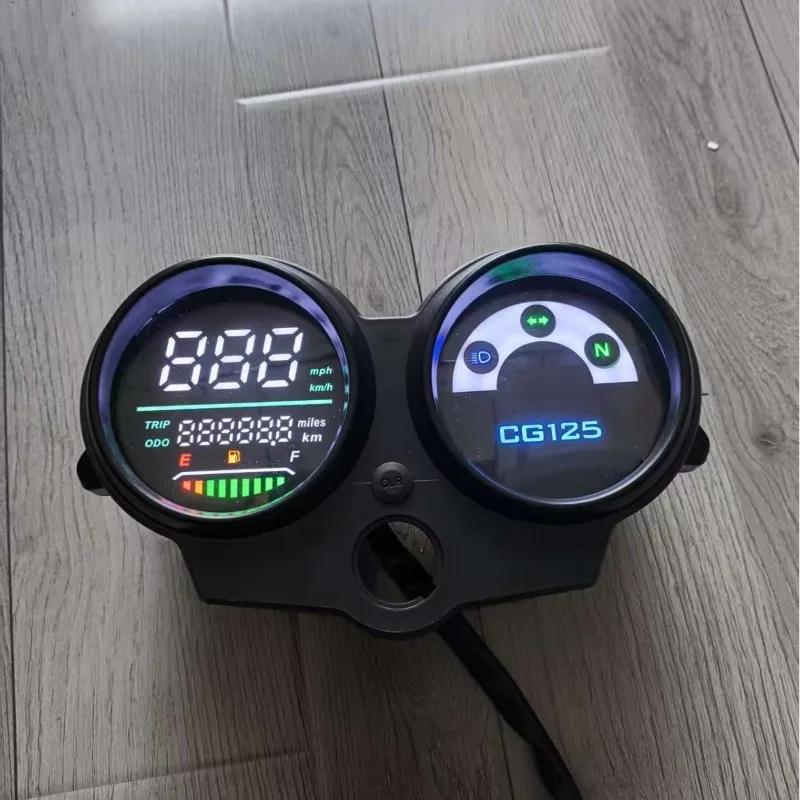 Modified Motorcycle Digital Speedometer Multi-function Dashboard For CG125 Fan125 Titan125