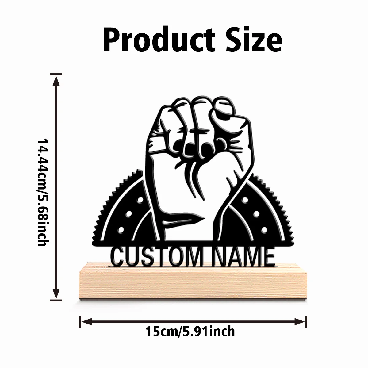 1 قطعة تماثيل معدنية رومانسية مخصصة للقبضة قاعدة خشبية معقدة ديكور للدراسة والمكتبة والمنزل القوطي والهالوين والكري