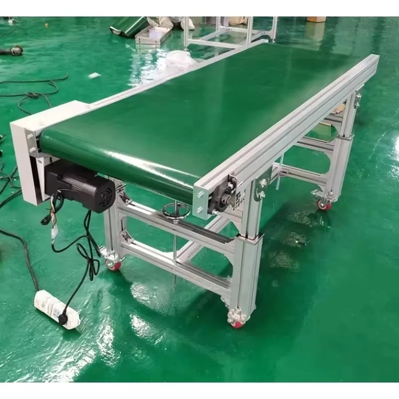 Sistema de Cinta Transportadora Plana Antiestática de Acero Inoxidable y PU de Grado Alimenticio, Personalizable, Hecho en China