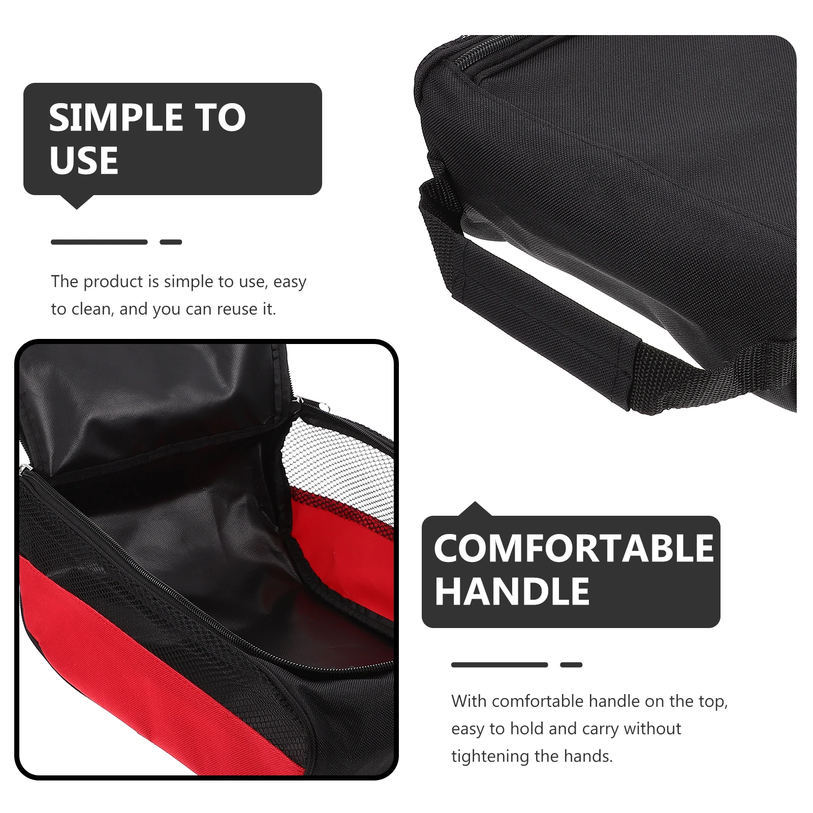 1Pcs Golf Shoe Bag Simple Design Portable Shoe Storage Pouch with Comfort Handle Large Capacity for Sneakers Travel Use