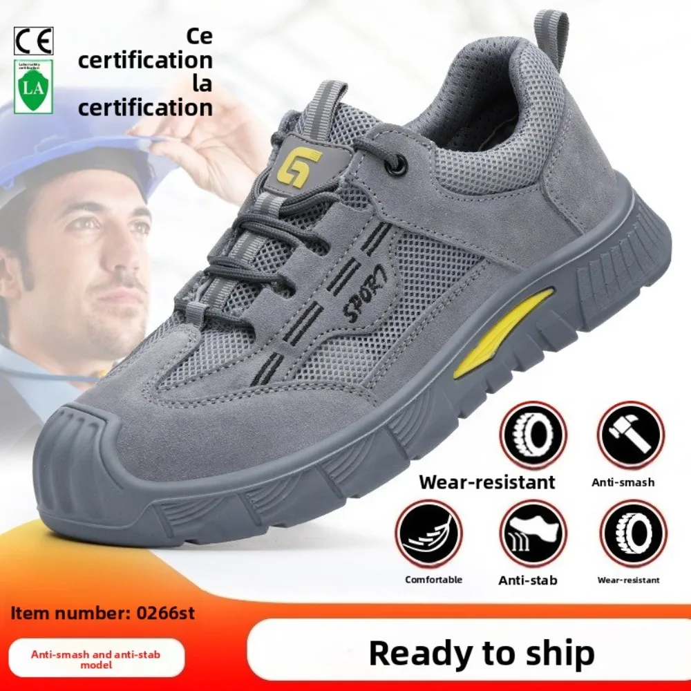 Spring and Summer Labor Insurance Shoes Four Seasons Wear-resistant Shoes Men's Work Shoes Anti-smashing, Anti-piercing