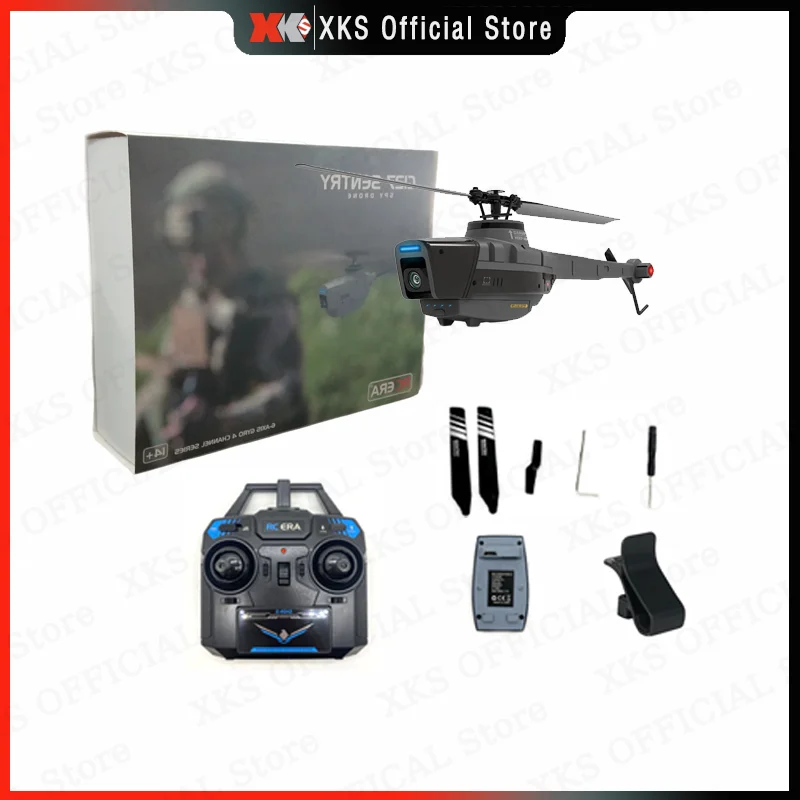 C127 C128 helikopter RC 2.4G 6G System 4CH pilot 1080P kamera Wifi FPV 6-osiowy Sentry zdalnie sterowany dron helikopter helikopter RC zabawka dla