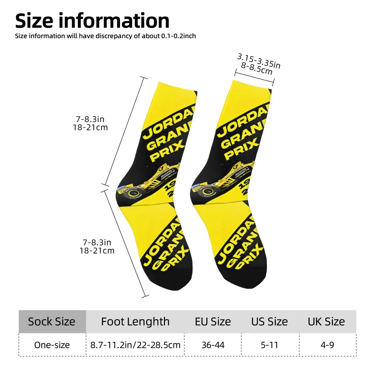 Happy Funny Men\'s compression Socks Exhilarating Vintage Harajuku Jordan Grand Prix Street Style Novelty Casual Crew Crazy Sock