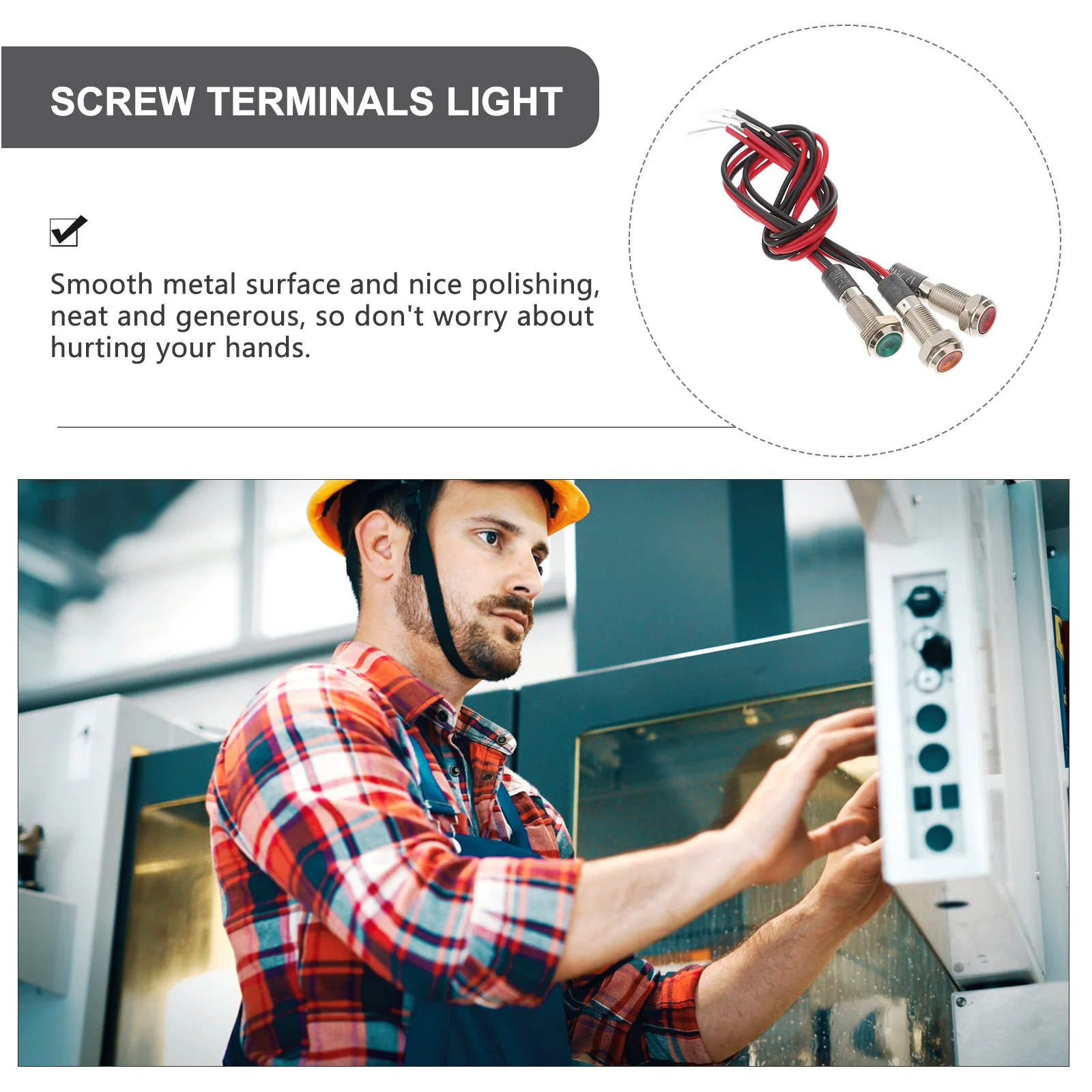 

3pcs Led Signal Lamp Waterproof Tinned Copper Wire Indicator Light For Factory Ship Truck Dash Oil Exploitation