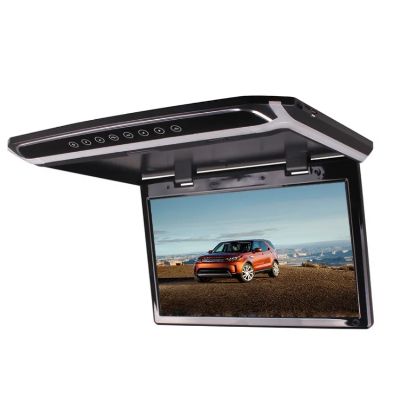 Ultra-thin 10.1 Inch Flip Down Car Roof Monitor MP5 Player HDMI Input Ceiling Mount Vehicle Display Screen