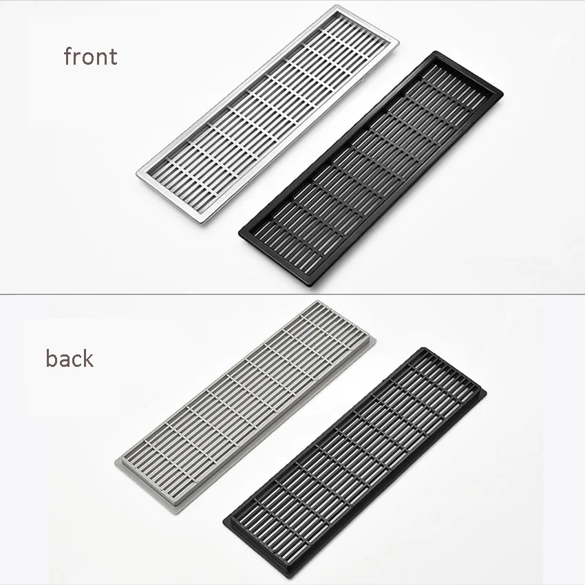 Plastic Rectangular Air Vent Breathable Grille Ventilation Mesh Cover Closet Shoe Home Decor Cover Mesh Hole Louver Wardrobe