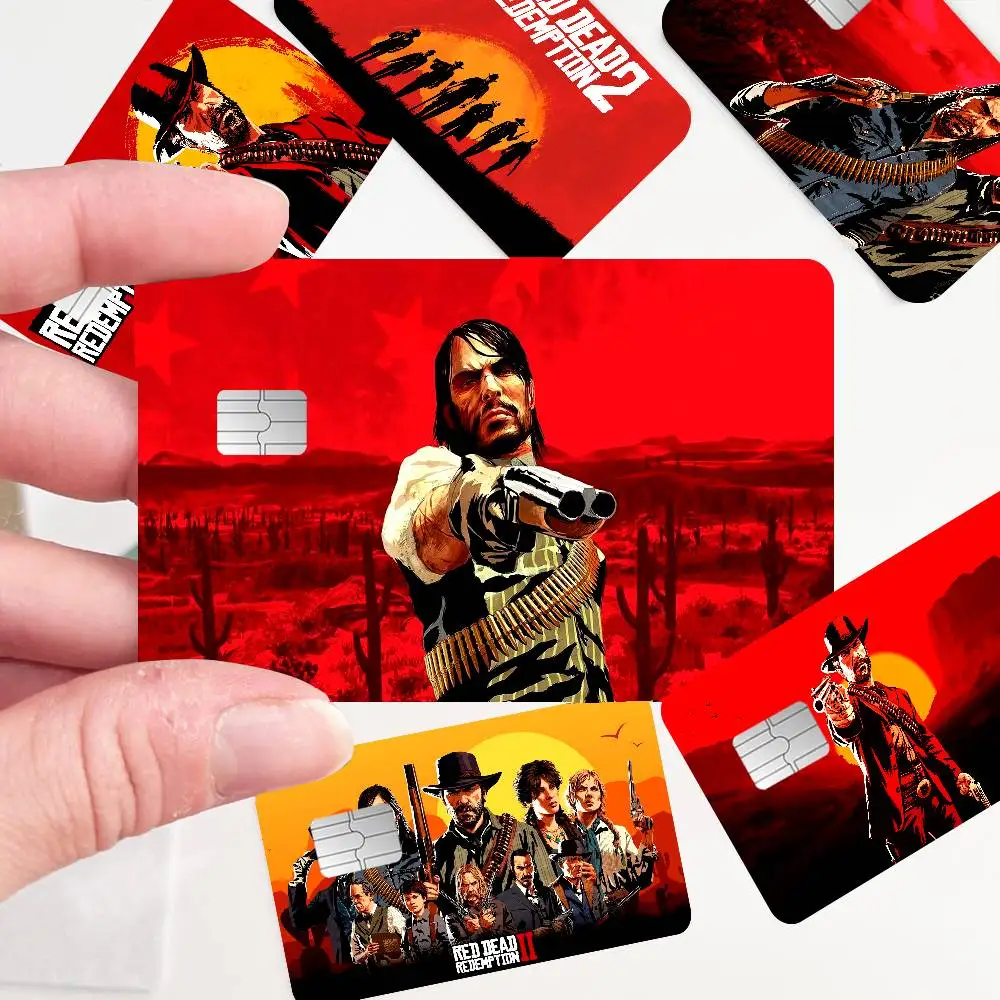Game R-Red Dead-R-Redemptions Anime Cartoon Sticker Film Skin for Credit Card Debit Bank Bus Card