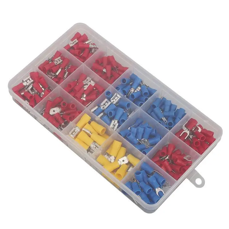 Insulated Wire Terminals Set 102/280Pcs Matching Crimp Pliers Multifunctional Electric Repair Industrial Wiring Accessory