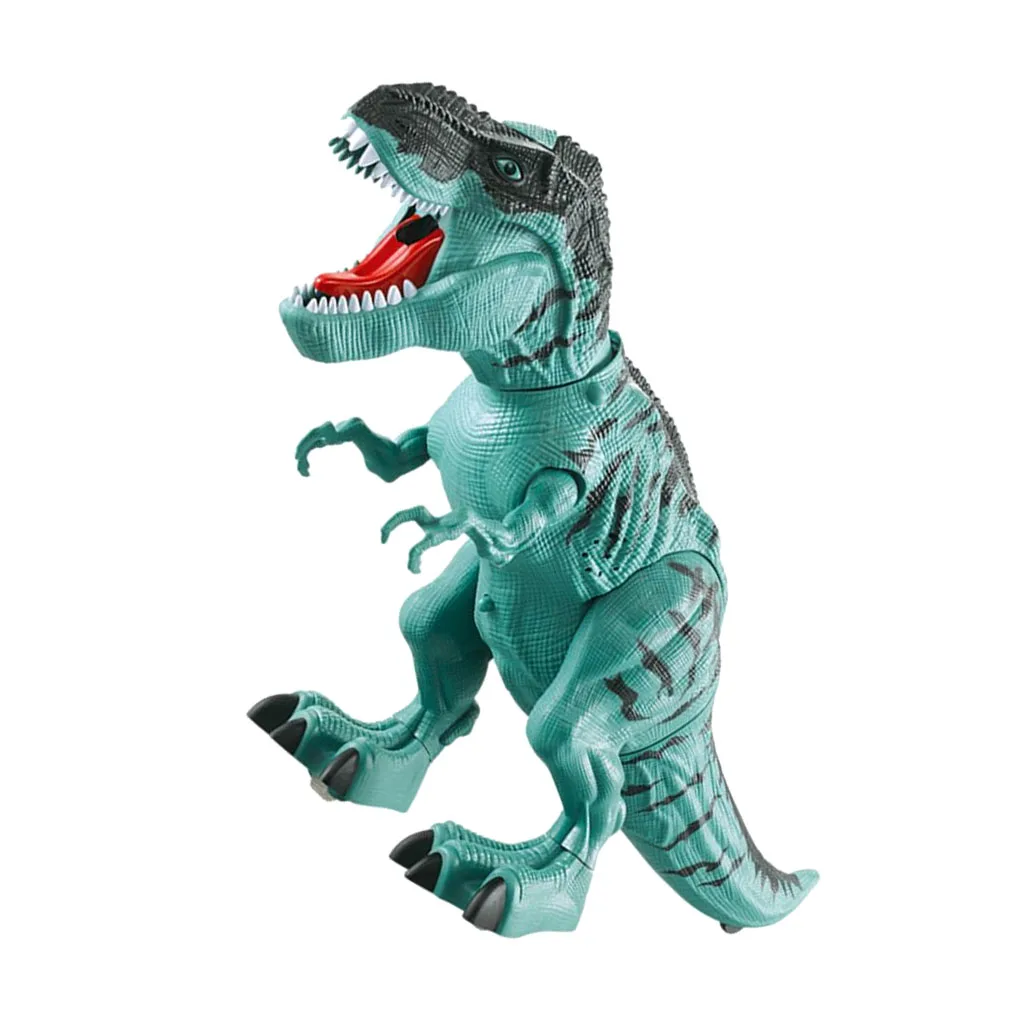 Multiplay Electric Spraying Dinosaur Toys Toy Figure Light Interactive Dinosaurs Miniature Household Children brown