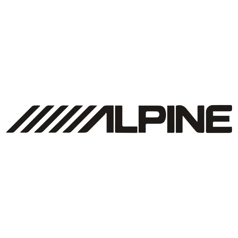 15cm Alpine Car Logo Car Stickers Personality Cute Decals Sunscreen Waterproof Cover Scratches Auto Exterior Parts Accessories F