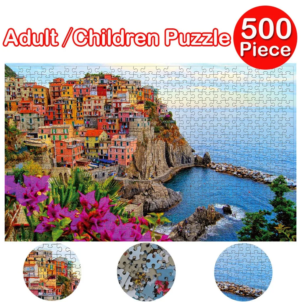 

500PCS Burr Interesting Large Gift Puzzle Toys Puzzles Personalized Game Adults 500 Piece Puzzle Toy Fraction Circles
