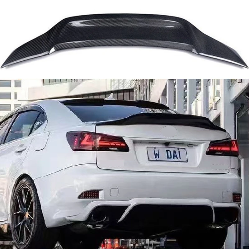 

For 2006-2012 Lexus IS250 100%Real Carbon Fiber Highquality Rear Spoiler Trunk Lid R Style