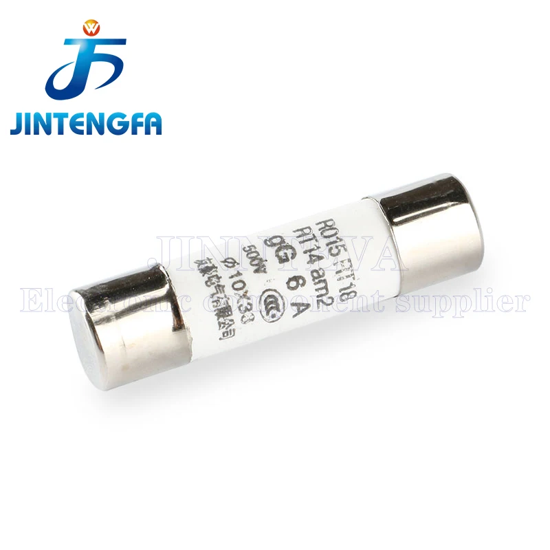 5PCS 10*38mm Ceramic Fuse 0.5A 1A 2A 3A 4A 5A 6A 8A 10A 16A 20A 25A 32A 40A 500V 500mA RO15 R015 RT18 RT14 Am2 380V 10×38