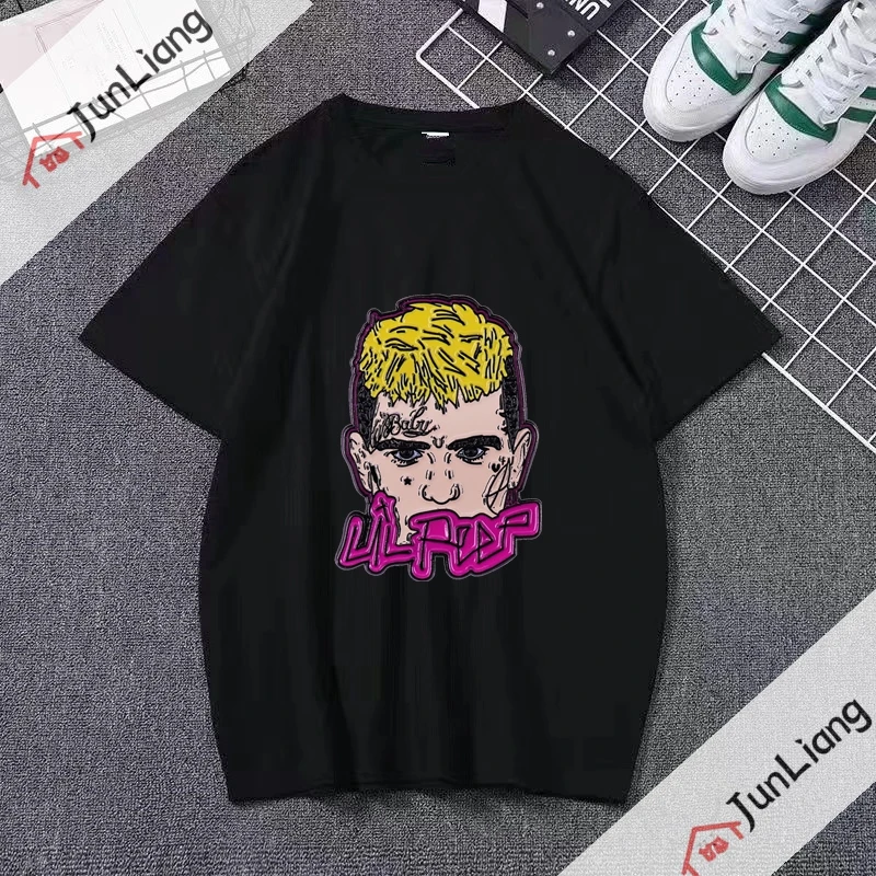 Hip Hop Rap Men Clothing Lil Peep Graphic T Shirts Fashion Design Fans Streetwear Y2k Oversized T-shirt Top Short Sleeve