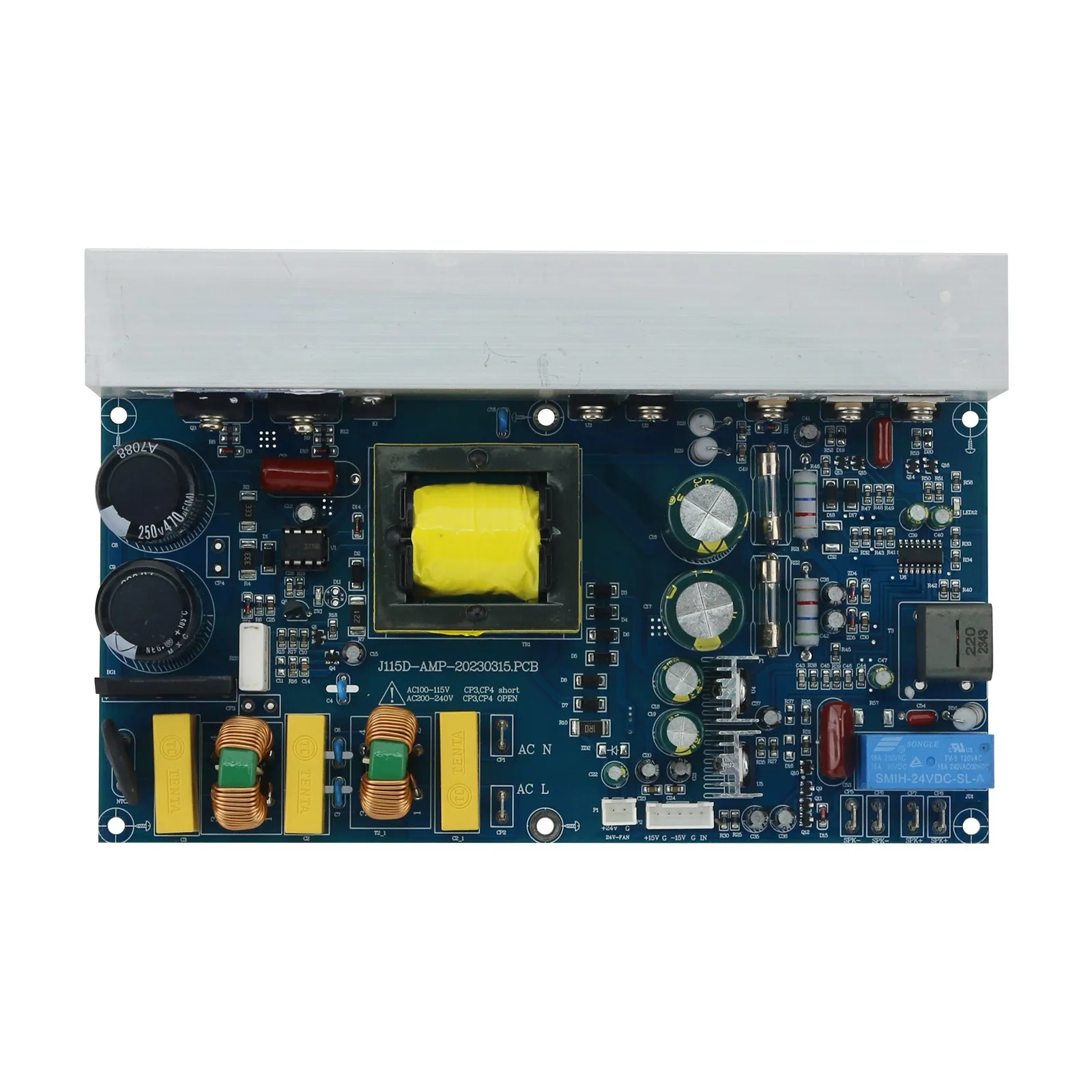 GOOD 1000W Class D High Power Mono Digital Power Amplifier Board with Switching Power Supply and Cooling Fan
