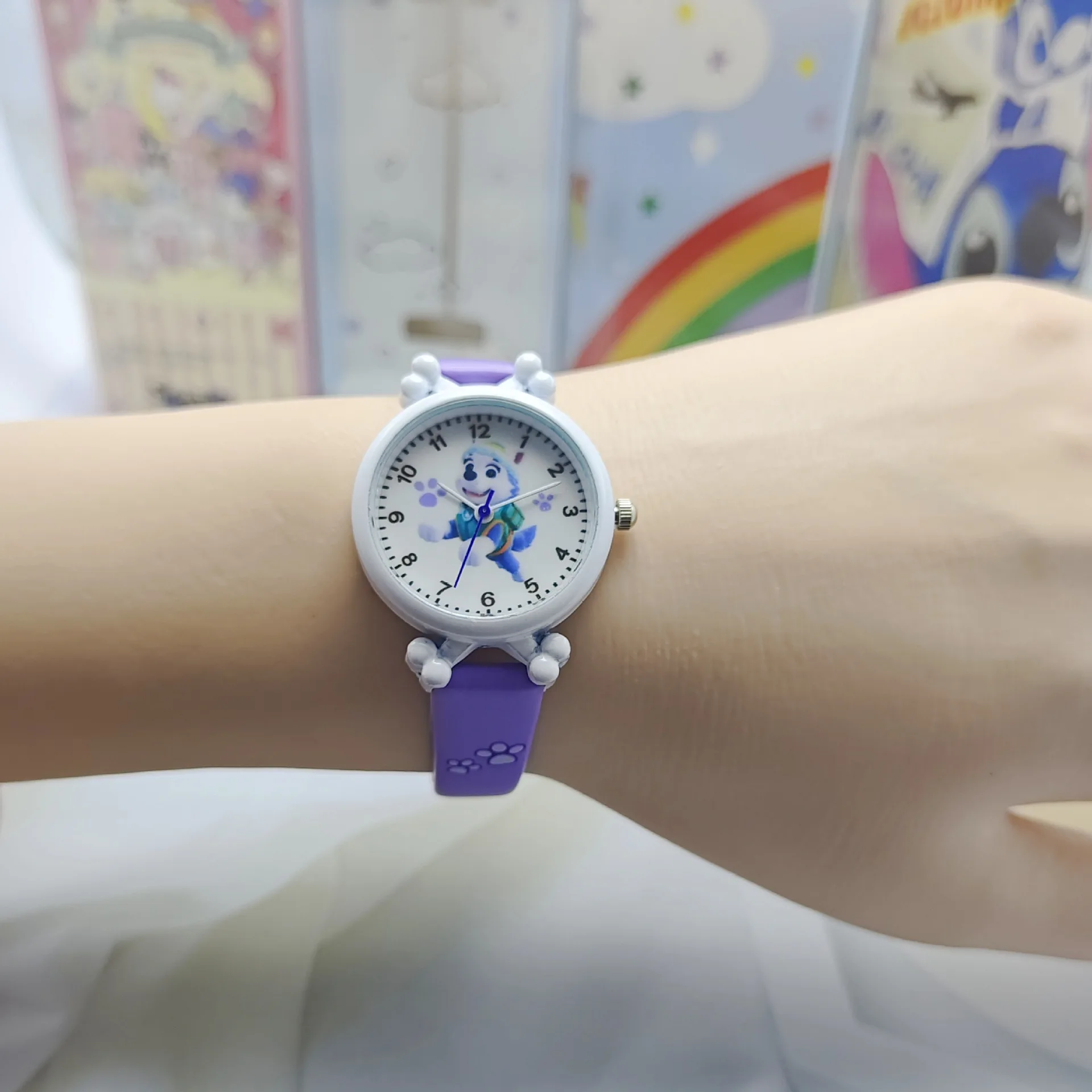 Anime Pawss Patrolss Watch Cartoon Figure Character Watch Children Digital Chase Skye Marshall Waterproof Watch Birthday Gifts view 4