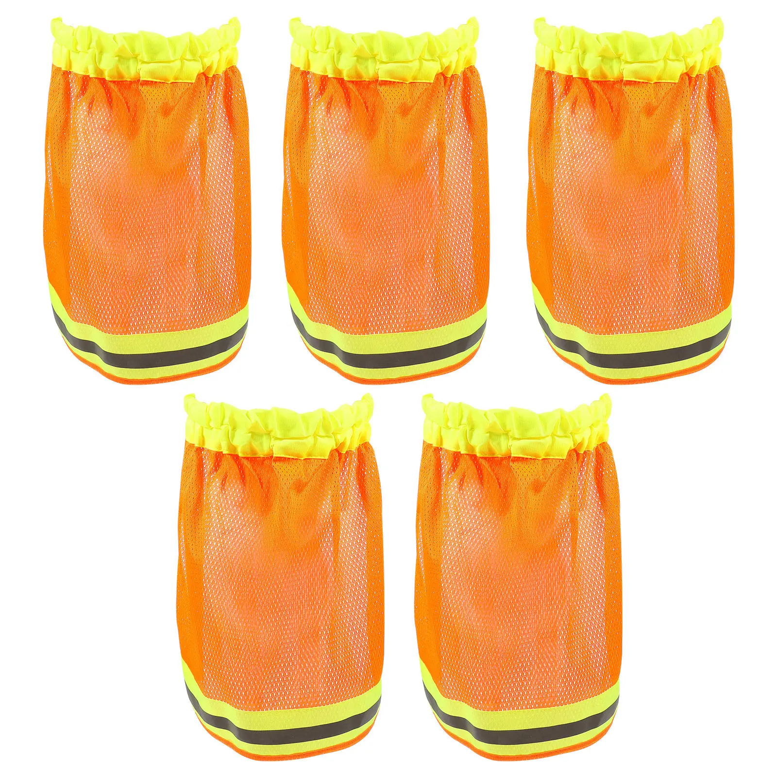 5Pcs Safety Neck Shield Sunshade Cover Breathable Reflective High Visibility Hard Hat Accessories Outdoor