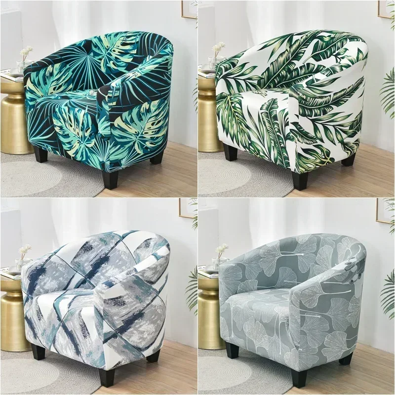 Elastic Geometric Sofa Cover Stretch Spandex Club Couch Slipcover for Living Room Coffee Bar Office Armchair Protector Covers