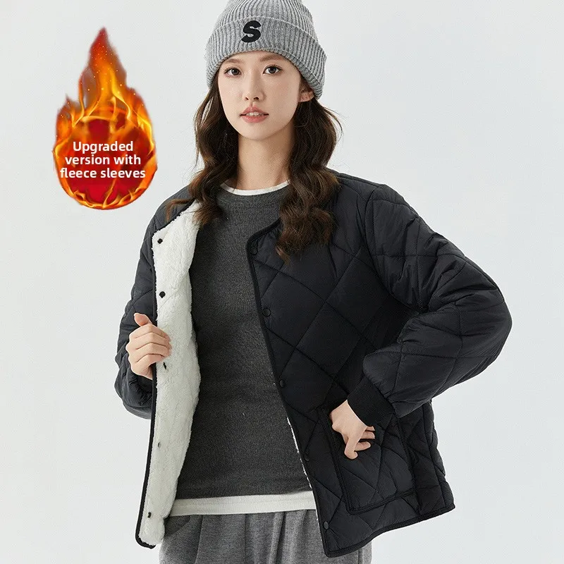 

Women's Loose Fit Fce Lined Cotton Jaet Inner Vest Thermal Wear for Doctors Nurses Teachers Students Winter Cold Proof