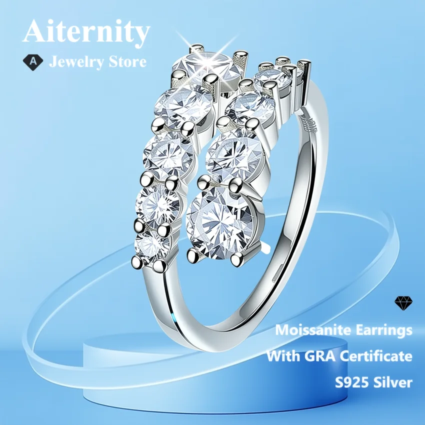 3.0mm Full S925 Ring Band D VVS Sparkling Moissanite With GRA Certificate Band Anniversary Wedding Gift For Man Or Women